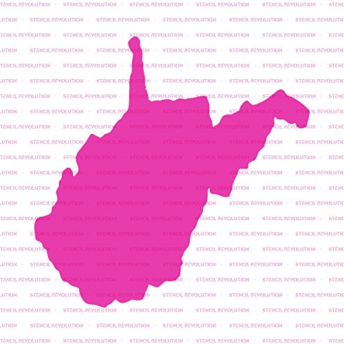 West Virginia State Stencil Template - Reusable Stencil with Multiple Sizes Available