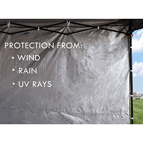 Punchau Canopy Sidewall Kit - Sidewalls for Pop Up Canopy Tent, 10 x 10 Feet - with or Without Door - 5 Colors to Choose from! (Sidewall Attachment, Blue)