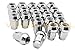 QTY-16pc ITP Chrome 10x1.25 Tapered Bulge Acorn Lug Nuts Compatible with ATV/UTVs with Aftermarket & OEM Wheels