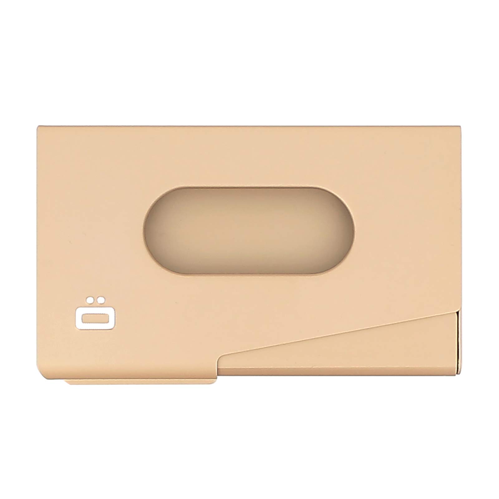 OGON Aluminium Business Card Holder – The One Touch – Capacity 15 Business Cards, Rose Gold, Taille Unique, Minimalist