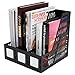 Advantus 3-Compartment Magazine and Literature File, Black (34091)