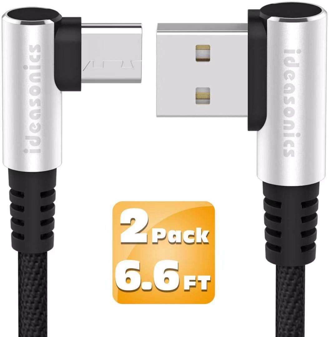 USB Type C Cable, Ideasonics (6.6FT 2 Pack) Nylon Braided USB C to USB A Fast Charger Charging Cord for Samsung Galaxy S9 S8 Plus Note 9,LG G6 V30,Pixel 2,Nintendo Switch