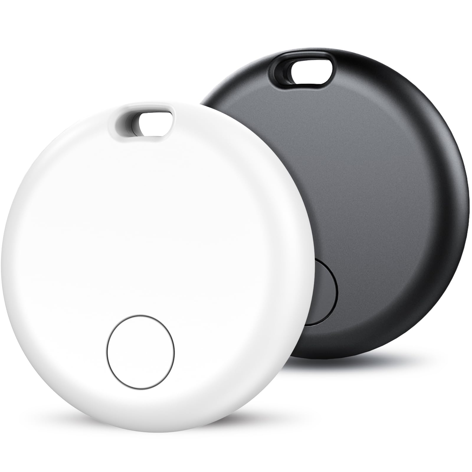 Air Tracker Tags-2 Pack: Smart Bluetooth Tracker, Item Finder Works with Apple Find My (iOS Only) App, Trakcer Tag Locator for Keys, Luggage, Satchel, Backpack etc. (Not for Android Devices)