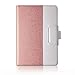 Thankscase Only for iPad Pro 12.9 2017/2015 Old Model, Rotating Case Cover, Swivel Case Pencil Hold Ring, Wallet Pocket (Not Fit New 12.9 All Screen Model)-Rose Gold
