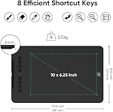 XPPen Deco 01 V3 Drawing Tablet 10x6.25 inch 8 Shortcut Keys 16K Pen view 3