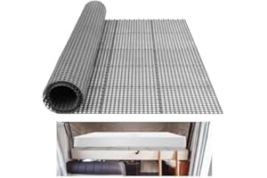Plactic Mattress Underlay 83" L x 83" RV Under Mattress Modular Interlocking Ventilation Air Meshfiber Under Mattress Pad for