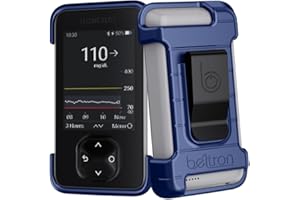 BELTRON Protective Case for Dexcom G7 Receiver with Built-in Metal Belt Clip (Strong & Durable Case Designed to Protect Dexco