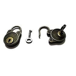 Mini Antique Brass Padlock and Key Escape Room