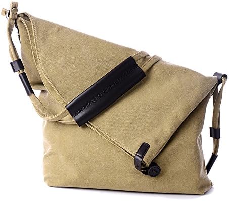Crossbody Bag Messenger Bag Casual Canvas Hobo Bag Shouder Bag (khaki)