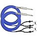 ITATOO 2pcs Tattoo Clip Cords Silicone Soft 5.9 Feet 1.8M Tattoo Clip Cord for Tattoo Machine Tattoo Power Supply Tattoo Wire Blue