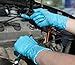 AMMEX Nitrile Extra Long Exam Disposable Gloves - Blue, 4 Mil, Powder Free, Non-Sterile, XLarge, Box of 100