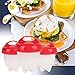 Non-stick Silicone Egg Cooker – Hard Boiled Egg Cooker for Boiling Eggs without Shell – Hard & Soft Boiled Egg Cooker - Pack of 6