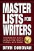Master Lists for Writers: Thesauruses, Plots, Character Traits, Names, and More primary
