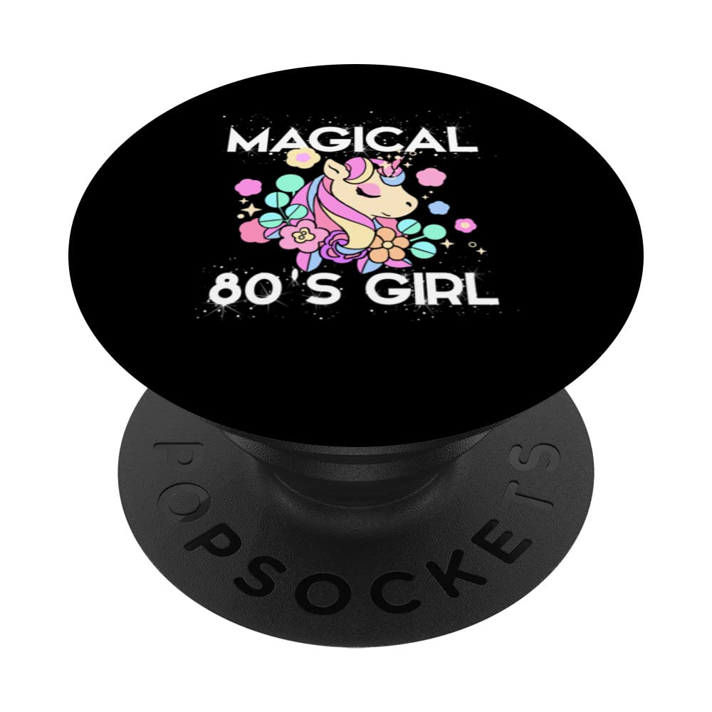 Magical 80's Girl Women Retro Vintage Birthday Party Costume PopSockets Swappable PopGrip