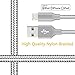 Ulimag Lightning Cable 3Pack 10FT Nylon Braided Certified iPhone Cable USB Cord Charging Charger for iPhone X, 8, 8 Plus, 7, 7 Plus, 6s, 6s Plus, 6, 6 Plus, SE, iPad (Grey)