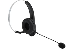 Oreilet Trucker Headset with USB Dongle, Single Ear Wireless Headset with Noise Cancelling Microphone for Work, Office, for P