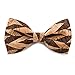 KOOWI Creative Handcrafted Men's Wooden Bow Tie Handmade Wood Necktie for Wedding or Daily Wear (One Size, G)