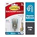 Command Bath Hook, Small, Satin Nickel, 1-Hook, 2-Small Water-Resistant Strips (BATH33-SN-ES) primary