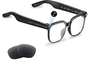 AI Smart Glasses with Camera and Audio, 8MP HD Camera Glasses for Men Women,1080P Video Recording Sunglasses,Real Time Translation,Voice Assistant, Open-Ear Audio for Travel, Meetings &amp; Vlogging4.3 out of 5 stars 41$69.99
