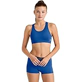 Soffe Dri Womens Mid Impact Sports Bra, Royal, Large