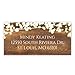 Rustic Lights Rectangle Address Labels/Self-Adhesive Custom Country Sparkler Address Stickers / 96 Personalized Stickers / 1 1/8
