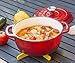 Enameled Cast Iron Dutch Oven – Quality Cookware, Transfers & Retains Heat Evenly - Will Sear, Brown And Cook Food Beautifully – Ideal For Use On Any Type Of Cooktop - 3.2 Quart