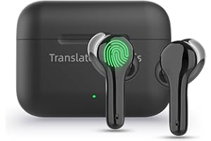 Anfier Earbuds Translator Offline in Real time Black M6 Translator Device Language Translation High Accuracy Fast Response (with Offline Package)