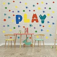 GULIGULI Paint Splatter Wall Decal-Ink Splotch Vinyl Stickers for Toddler Boys Girls Kids Room Bedroom Playroom Decor