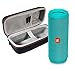 JBL Flip 4 Portable Bluetooth Wireless Speaker Bundle with Protective Travel Case - Teal