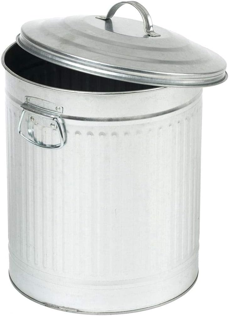 Nature Mülleimer für Gartenabfälle, Traditionelles Design, verzinkt