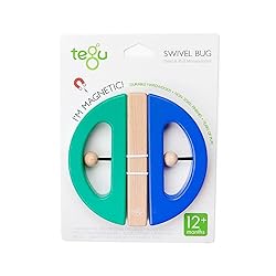Tegu Swivel Bug Magnetic Building Block Set, Teal