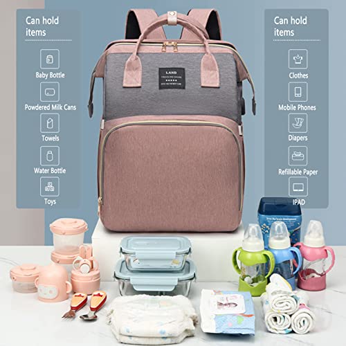 Diaper Bag Backpack,Baby Diaper Bags,Multifunctional Travel Diaper Waterproof Backpack