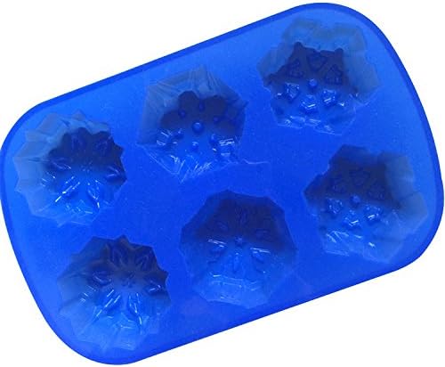 Silicone Baking Molds Set, Nonstick Bakeware Set with Chocolate Tree Shaped, 6 Cavity Snowflake Winter Flower, and Gingerbread Houses Silicone Molds for Baking Cakes, Cookies and More
