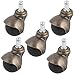uxcell Swivel Hooded Ball Casters, 1.9 Inch Wheel, 7/16-inch Grip Ring Stem, 30Kg 66Lbs Load Capacity, 5 Pack