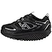 Skechers Women's Shape Ups Motivation Fitness Work Out Sneaker,Black,9 M US