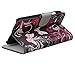 2014 New Wallet Pu Leather Magnetic Flip Hard Case Cover Stand for Motorola Moto G Generation One (Black Butterfly)