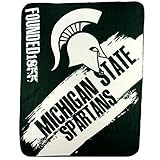 The Northwest Company NCAA Collegiate School Logo Fleece Blanket (Michigan State Spartans)