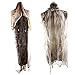 Halloween Props Scary Decorations Life Size Hanging Ghost Skeleton for Home Yard Outdoor Indoor Party Décor (White, 70inch)