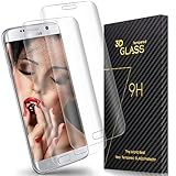 Celltronics Samsung Galaxy S7 Edge Tempered Glass Screen Protector 3D Curved Full Coverage Super HD Clear Bubble and Scratch Proof Screen Protection- Two pack (Clear)