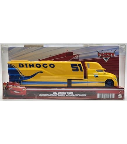 Amazon.com: Disney Pixar Cars Cruz Ramirez's Semi Hauler Dinoco