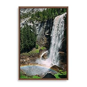 Framed Canvas Wall Art Waterfall Canvas Prints Home Artwork Decoration for Living Room,Bedroom - 16x24 inches