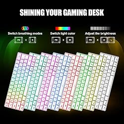 RedThunder 60% Gaming Keyboard, RGB Backlit