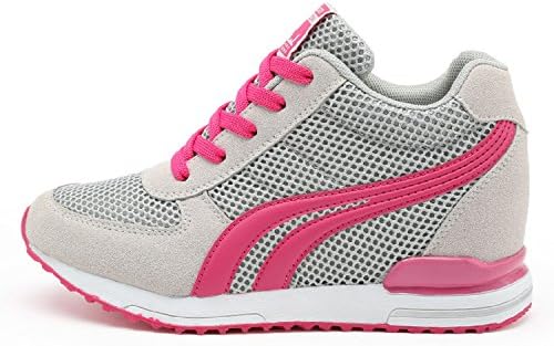AONEGOLD® Womens Wedges Shoes Trainers Breathable Gym Fitness Walking Sports Sneakers