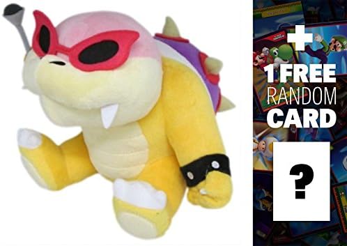 Roy Koopa: ~6" Super Mario Bros Mini-Plush + 1 FREE Official Super Mario Bros Fun Card Bundle