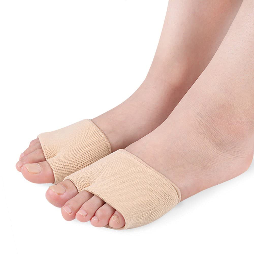 Xemz Metatarsal Pads, Bunion Corrector Big Toe Separator Forefoot Pad, Ball of Foot Cushion Support Sleeves Foot Health Care Protector (S)