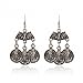 megko Dangly Earrings Tibetan Silver Coins Bohemian Tassle Drop Boho Earring for women Christmas Jewelry