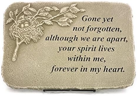 Kay Berry Gone Yet Not Forgotten; Birds Nest Memorial Stone 10x15 ;With Stand