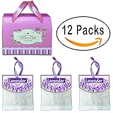 QUIET 12 Packs Best Moth Protection Repellent, Lavender Sachets for Drawers and Closets Clothing, Shoe Cabinet Etc, Fresh Smell