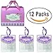 QUIET 12 Packs Best Moth Protection Repellent, Lavender Sachets for Drawers and Closets Clothing, Shoe Cabinet Etc, Fresh Smell