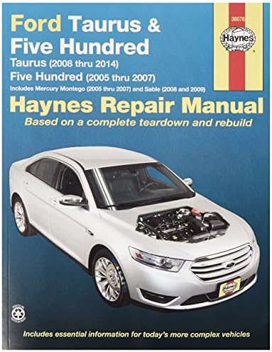 Amazon Com Haynes Ford Taurus 08 14 500 05 07 Mercury Montego 05 07 Sable 08 09 Technical Repair Manual Automotive